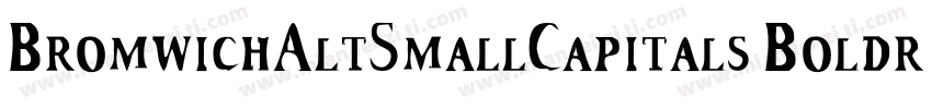 BromwichAltSmallCapitals Boldr字体转换